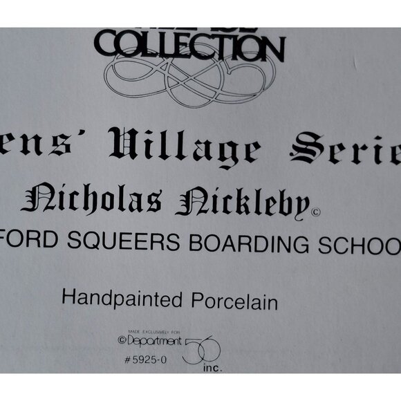 Department 56 Heritage Village Dickens Village Series Nicholas Nickleby Wackford - Picture 4 of 11